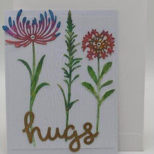 'Hugs' Greeting Card (Handmade)
